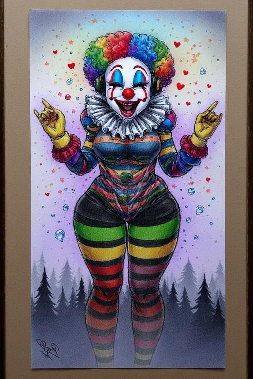 Ai sexy Clowns nackte Zirkusküken