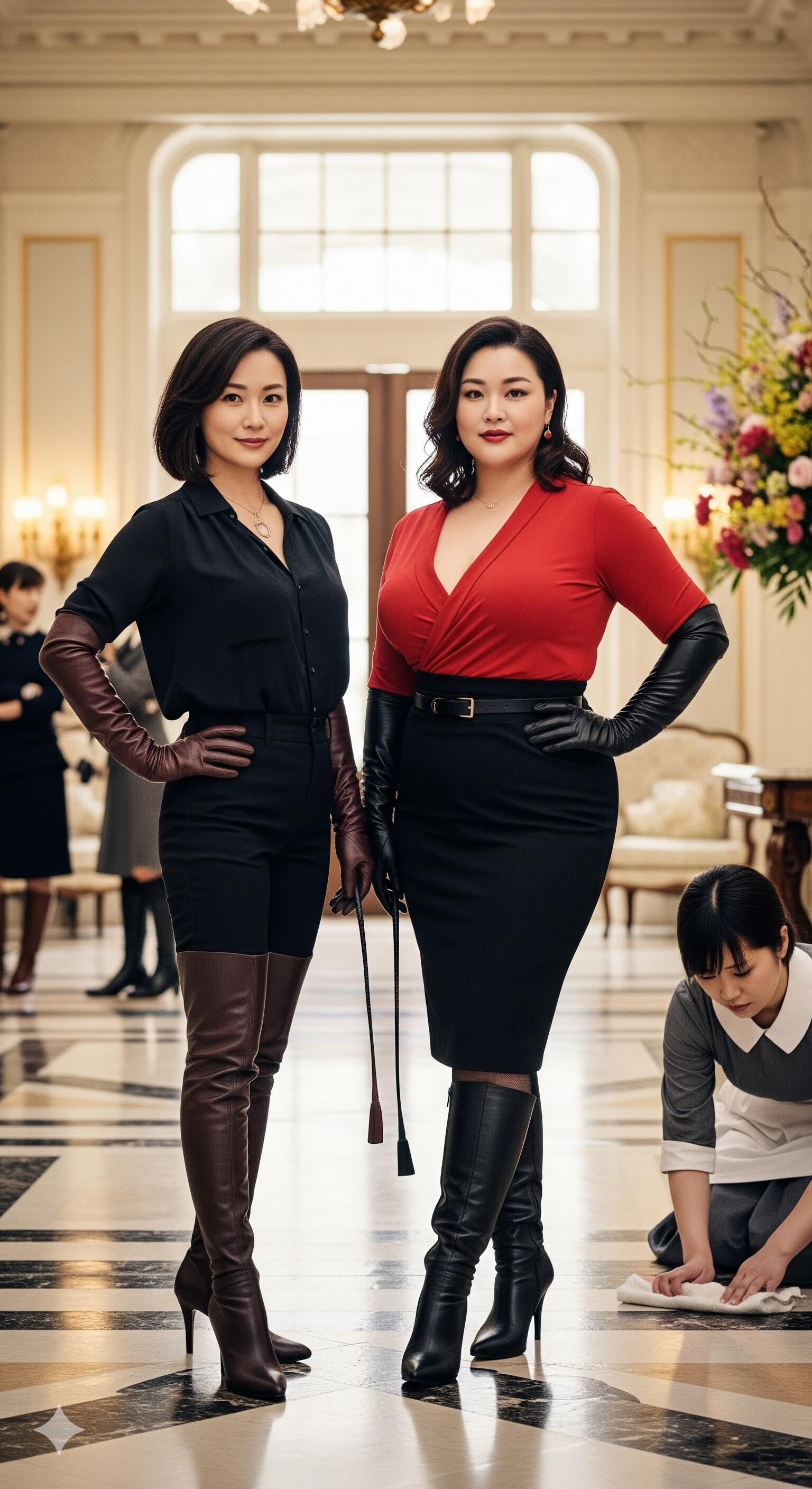 Japanische Frauen (Eigentümer eines Luxushotels)