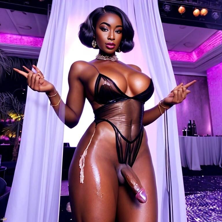 Afrikanische elegante trans
