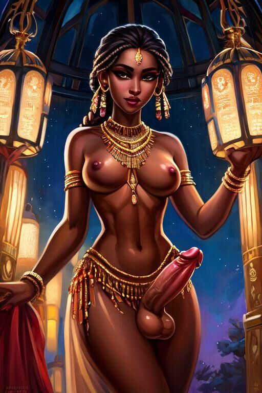 Afroamerikanische Odaliska trans