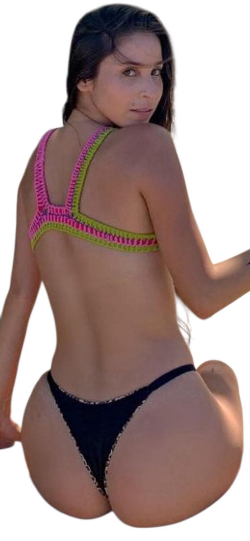 Latina lindas pegatinas grandes de trasero