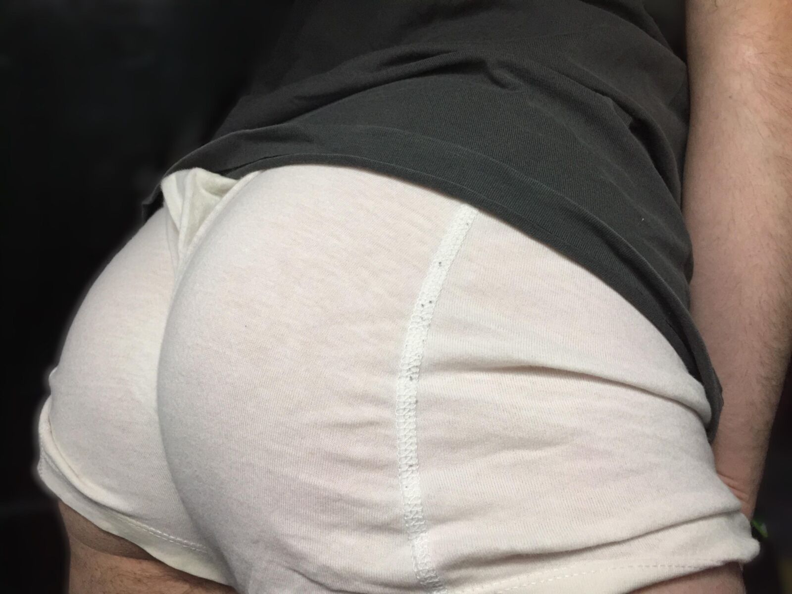 pantalones blancos en el culo sexy