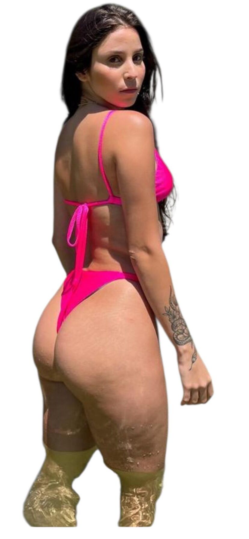 Latina lindas pegatinas grandes de trasero