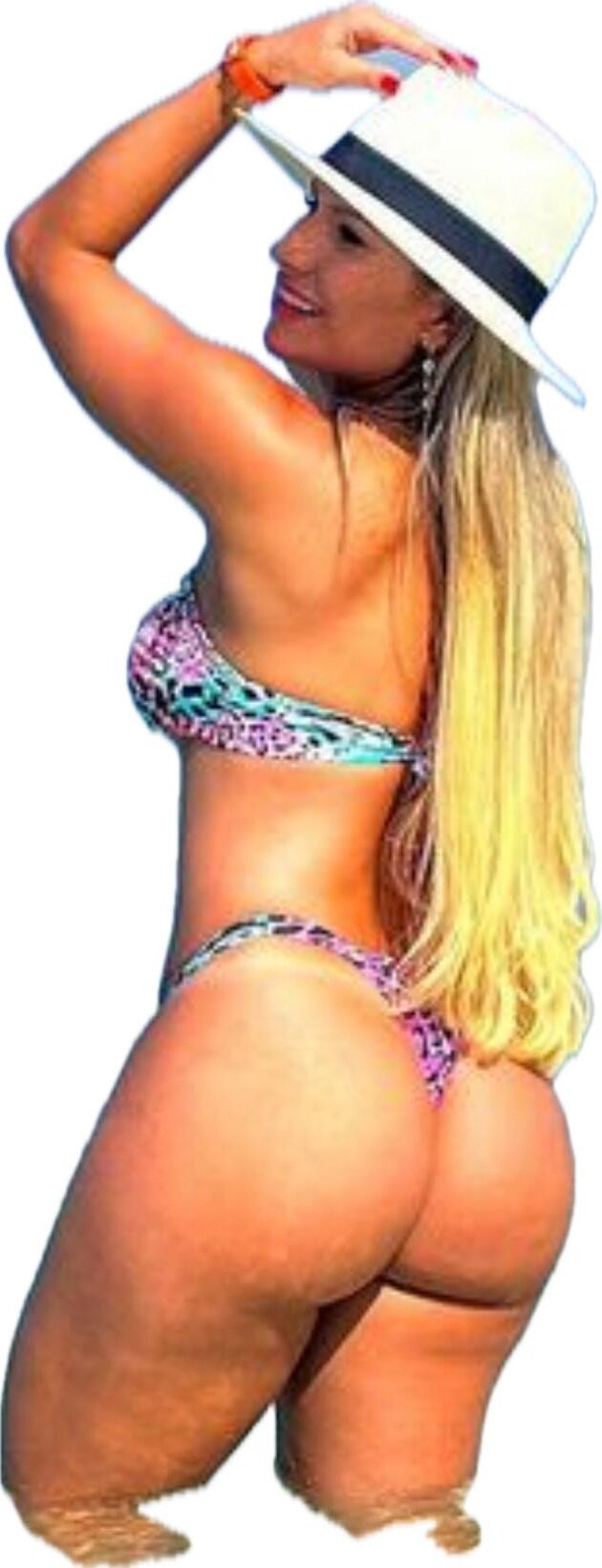 Latina lindas pegatinas grandes de trasero