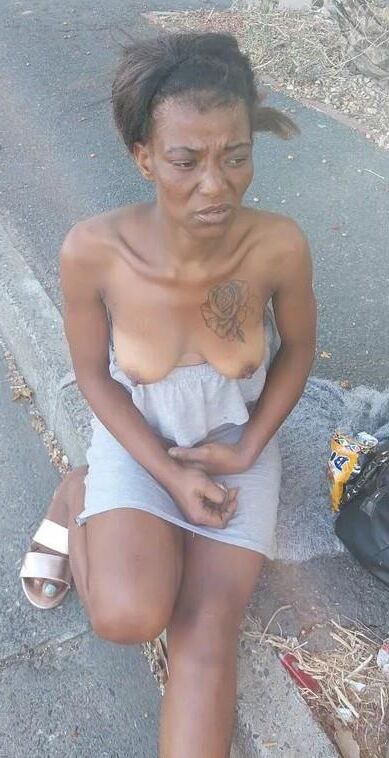 Sexy Ebony Crackhead/Crackwhore
