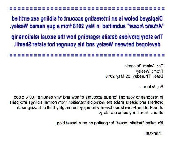 Wesley und Sherrill: "Artistic Incest"