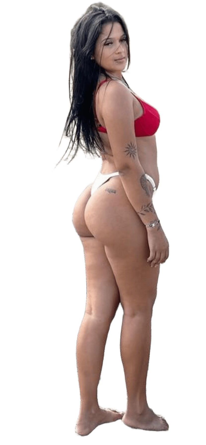 Latina lindas pegatinas grandes de trasero