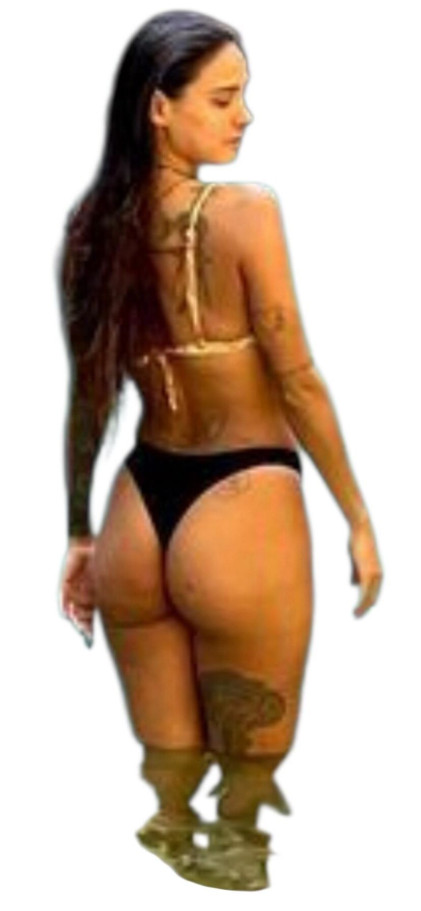 Latina lindas pegatinas grandes de trasero