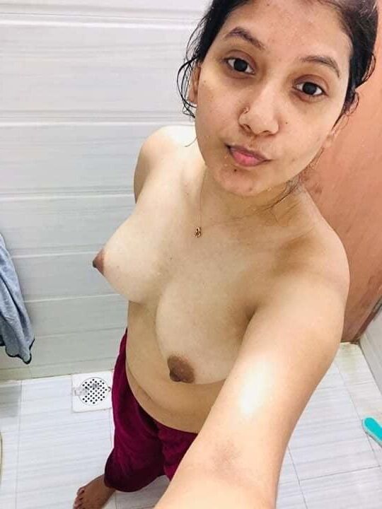 Topless Desi Gal Selfies