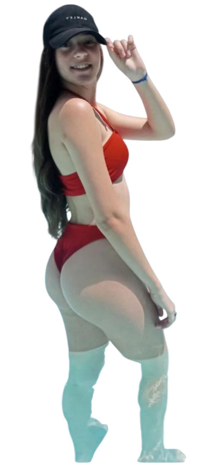 Latina lindas pegatinas grandes de trasero