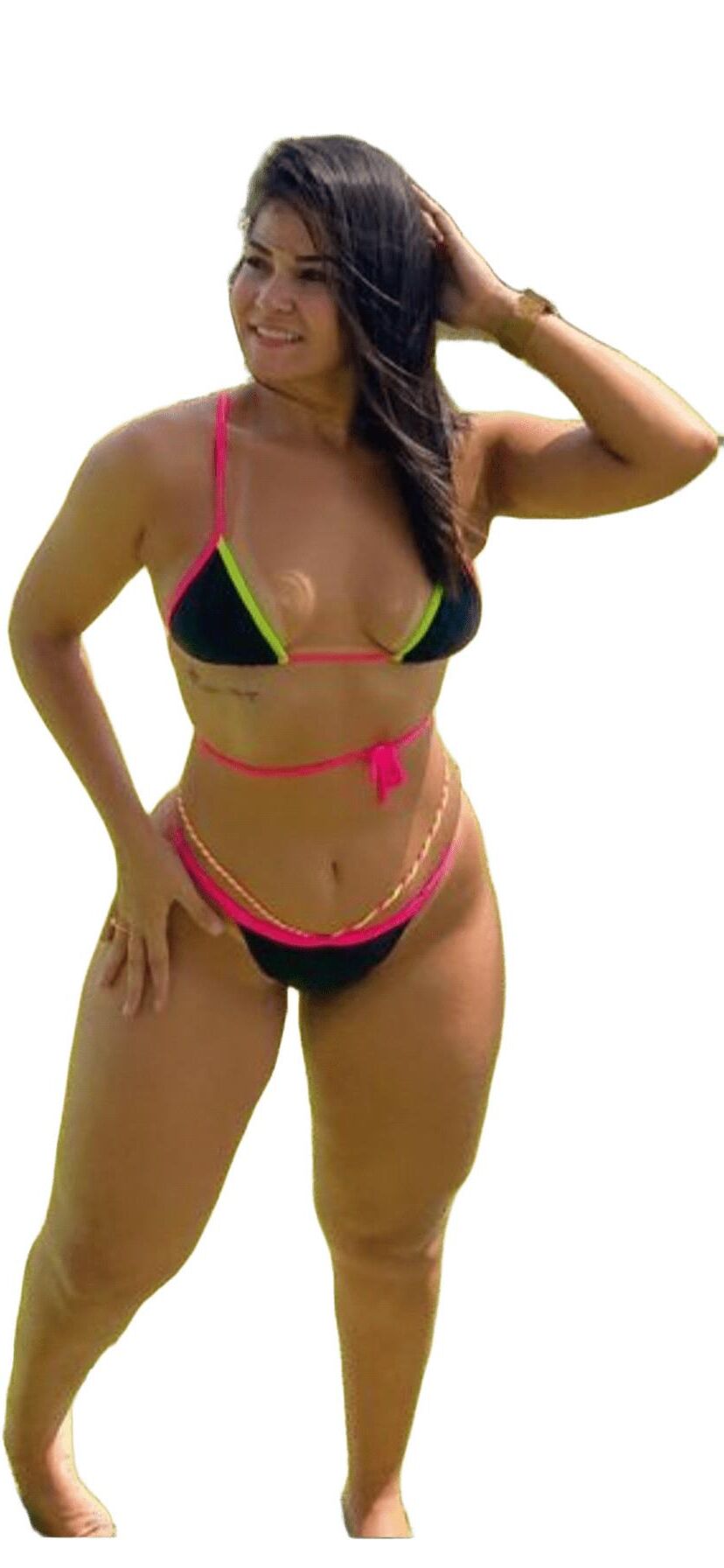 Latina lindas pegatinas grandes de trasero