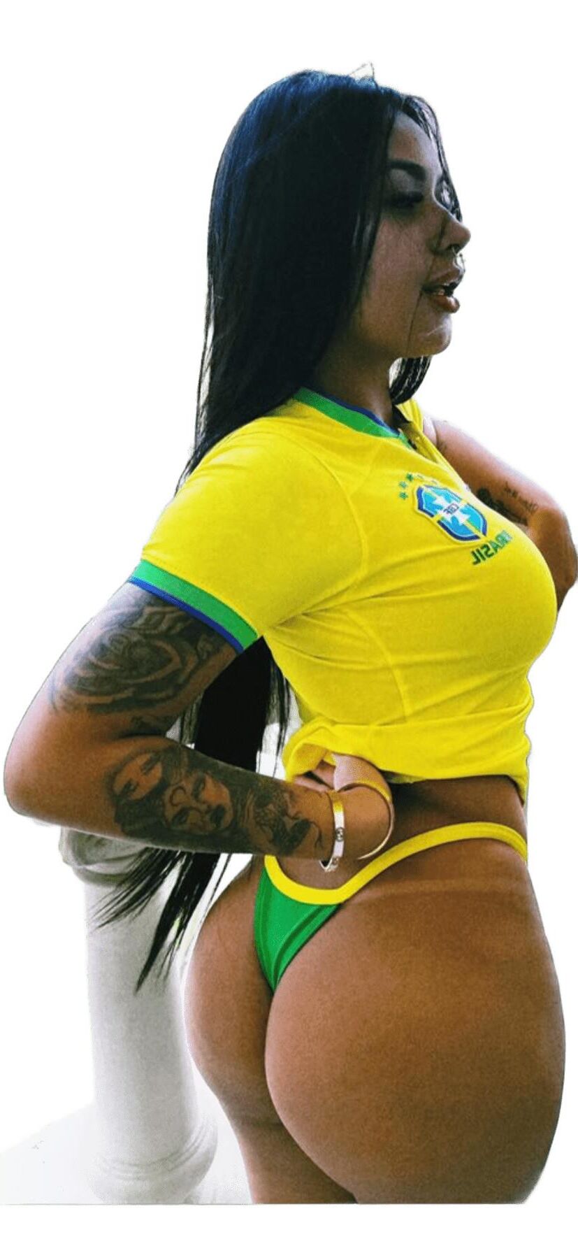 Latina lindas pegatinas grandes de trasero