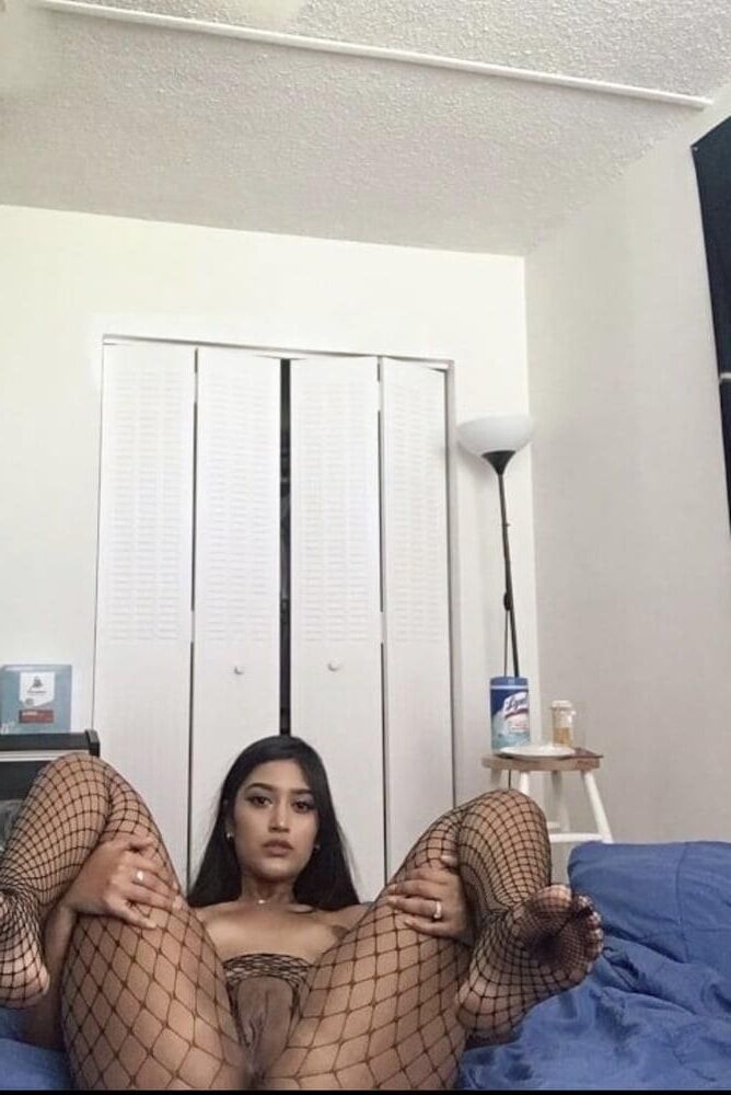 Novia india caliente en bolsas de peces
