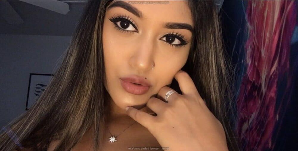 Novia india caliente en bolsas de peces