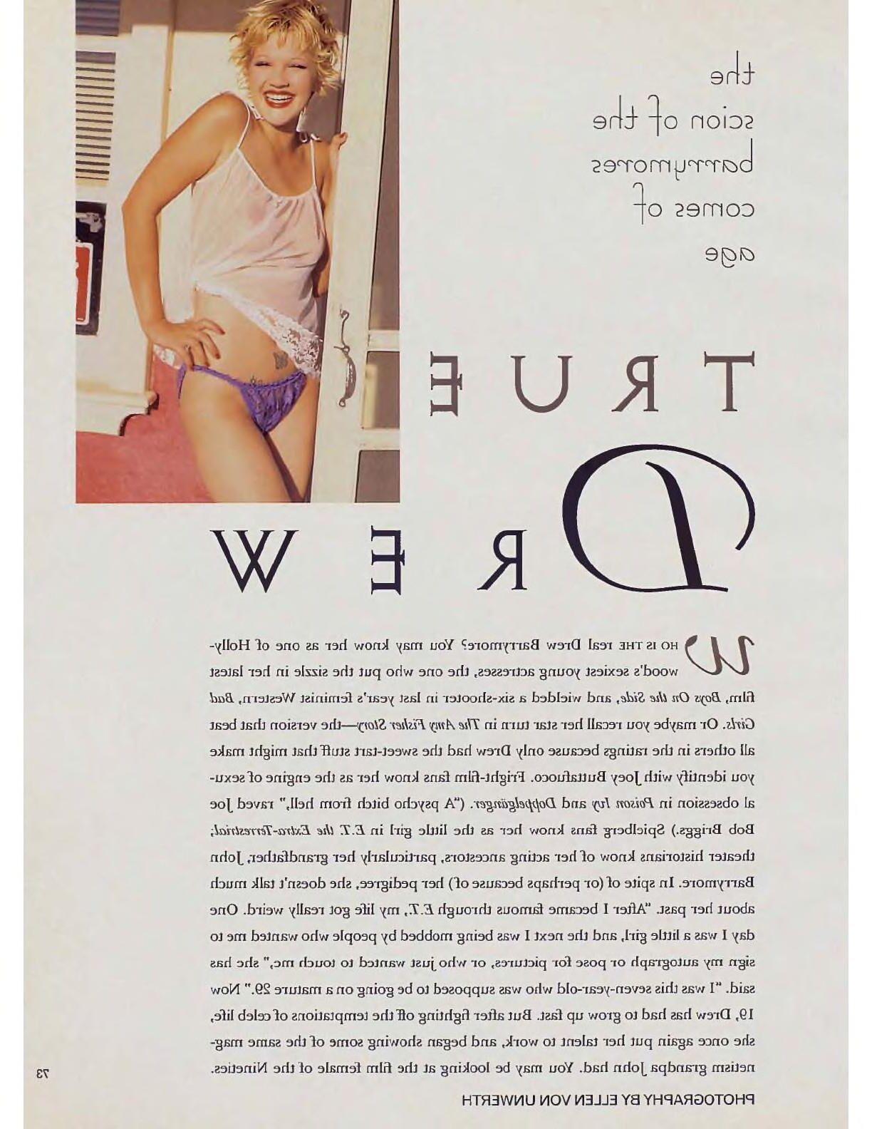 Playboy Drew Barrymore